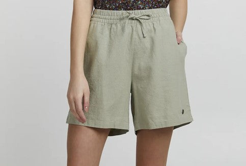 0913 SIZE:XXL CRYSTAL COMFORT LIGHT WASH (LT. DENIM) SHORTS W/PULL-ON ELASTIC WAIST, SIDE SEAM POCKETS AND OPEN BACK POCKET (IMAGE SHOWN FOR STYLE AND NOT COLOR)